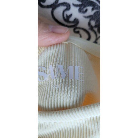 SAME LOS ANGELES One Piece Swimsuit Womens Color Beige Sz XSmall Flower Beige - Picture 3 of 10